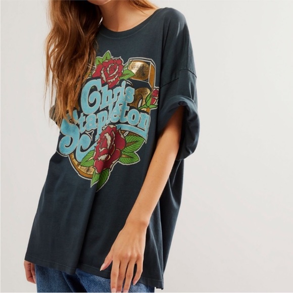 Free People Tops - Free People Daydreamer Chris Stapleton Horseshoe Tee